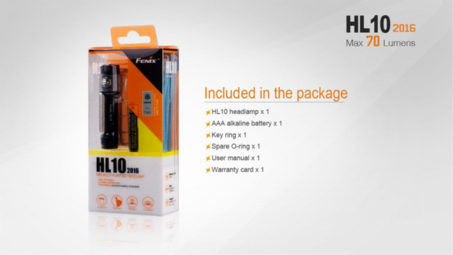 Lámpák, zseblámpa, Fenix HL10, vízálló 