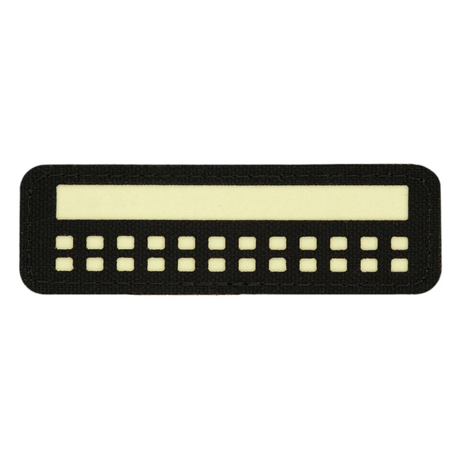 ZÁSZLÓ JELVÉNY (mini téglalap) - 25 x 80 mm - LASER CUT - FEKETE/GID - M-TAC