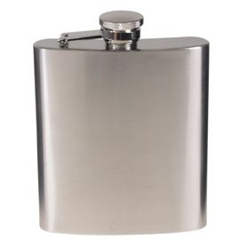 Flaska 225 ml-es, matt króm