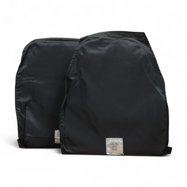 SET OF 2 ORIGINAL OSPREY MK4 BALLISTIC PLATE COVERS - FRONT AND REAR - BRITISH ARMY MILITARY SURPLUS - USED