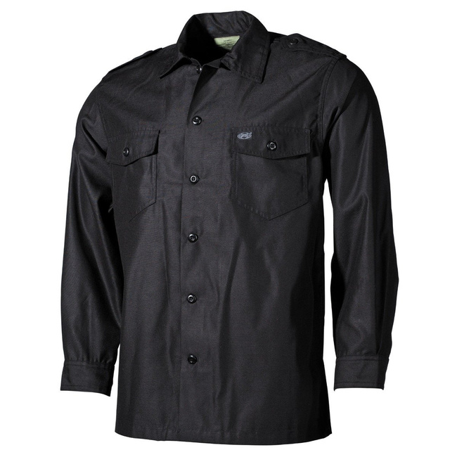 US Shirt, long sleeves, Black