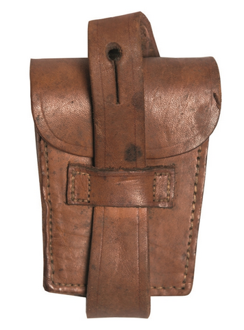 Swedish Small Leather Belt Pouch Used
