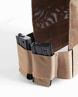 ULTRALIGHT TACTICAL VEST FOR BALLISTIC PLATES - BLACK - OPENLAND
