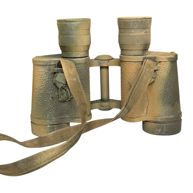 SOVIET BINOCULARS 8X30 I.O.R. - WWII - PAINTED CAMOUFLAGE 2 COLORS - NON FUNCTIONAL - REPRO