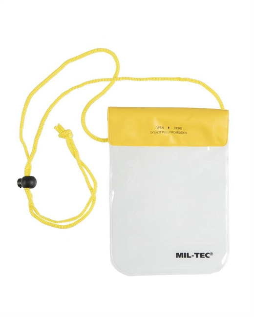 NECK WALLET - WATERPROOF - YELLOW - 130 x 200 MM