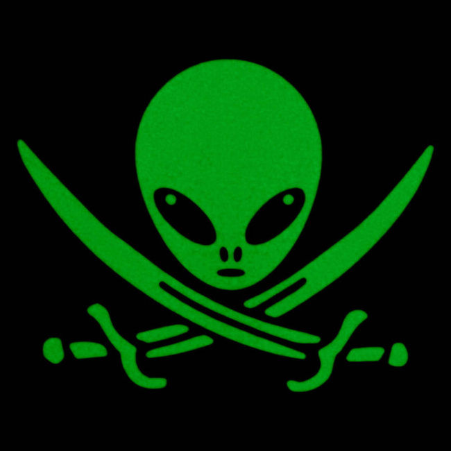 UFO OPERÁTOR JELVÉNY - FEKETE/ZÖLD - M-TAC