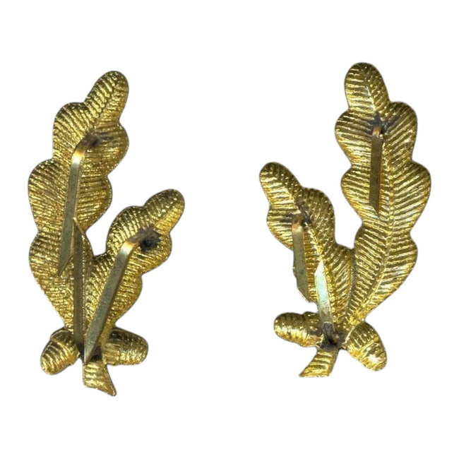 PÁR PETLITE - OFFICER RSR - KATONAI FELESLEG ROMÁN HADSEREG - ARANY - JÓ ÁLLAPOTBAN