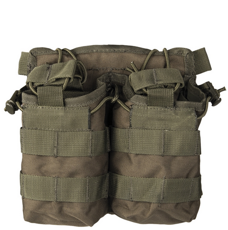 MAGAZINE DOUBLE POUCH - OPEN TOP - Mil-Tec® - OD
