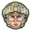 JELVÉNY 3D EMOJI USA GIRL 3 PVC - MULTICAM - M-TAC