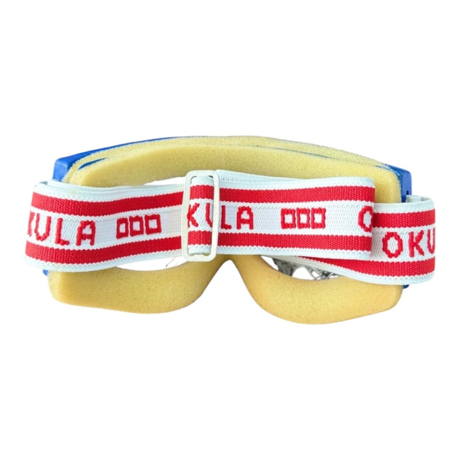 Flexible Protective Goggles with Transparent Resistant Plastic Visor - OKULA - Romanian Army Military Surplus - In Good Condition