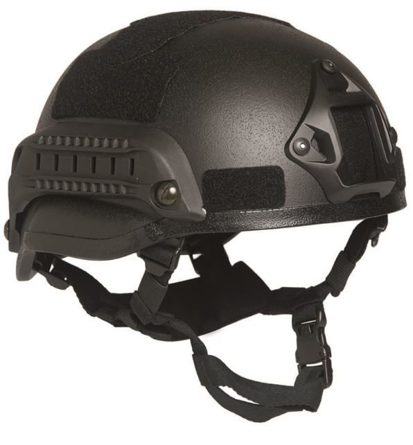 US Black COM.HELMET WITH RAIL M.I.C.H. 2002