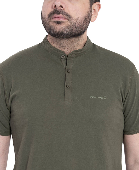 T-SHIRT - "LEVANTES HENLEY" - PENTAGON® - BLACK
