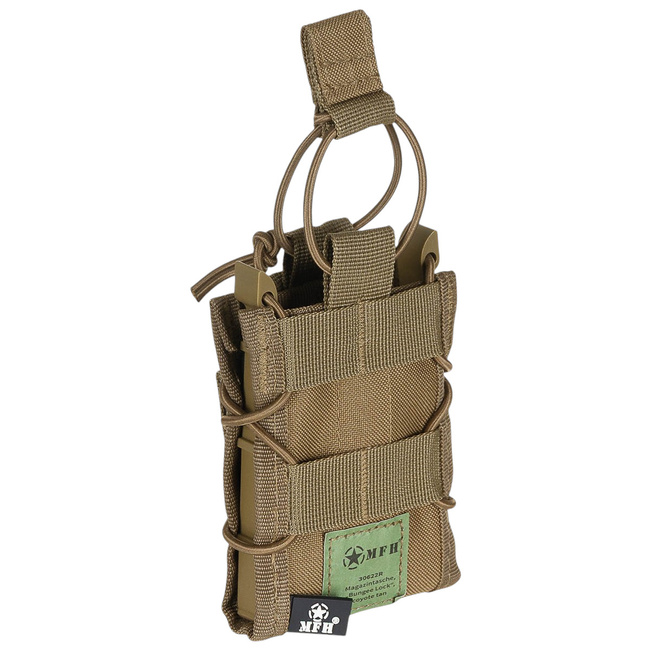 MAGAZINE POUCH - BUNGEE LOCK - COYOTE TAN - MFH