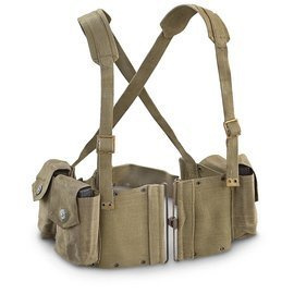 BELGIAN COMBAT BELT - OD - MILITARY SURPLUS - USED