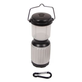 Camping lámpa 17 LED-es, vízálló, ezüst-fekete