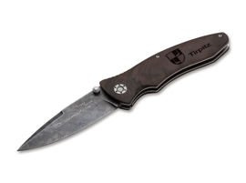 Böker Manufaktur Solingen Tirpitz-Damascus Wood kés