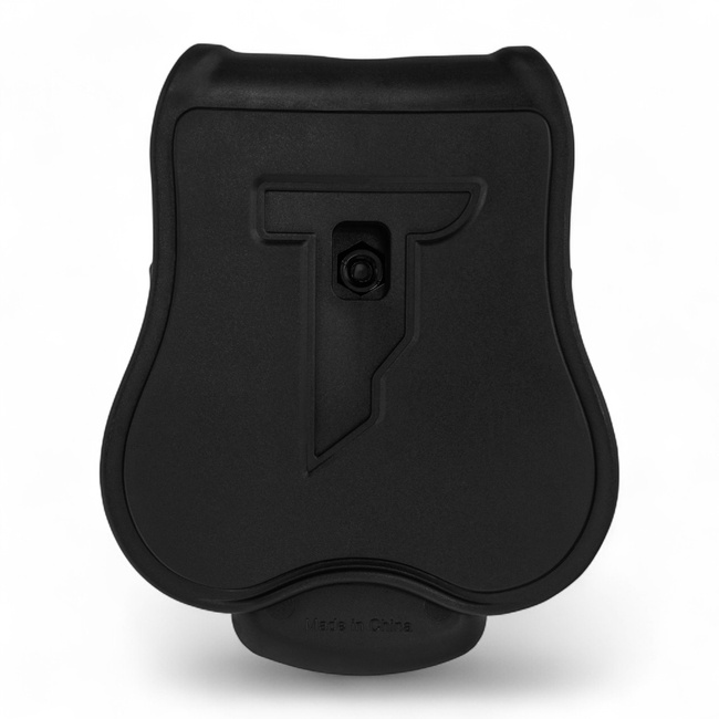 Nyitott polimer bilincstartó tok - fedéllel - Fekete - Cytac