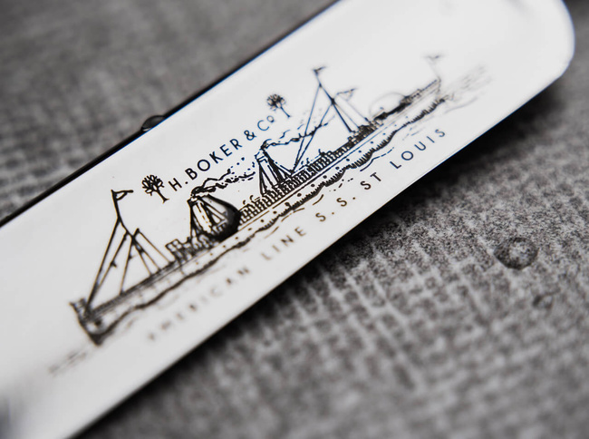 EGYENES BOROTVAKÉS - S.S. SAINT LOUIS - FEKETE