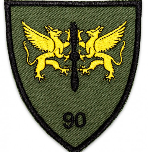 Hímzett embléma - Repülőbázis 90 - Khaki