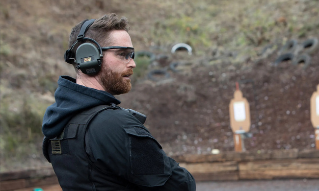 BALLISTIC SUNGLASSES - SABER ADVANCED - WILEY X - GREY/ CLEAR - BLACK FRAME