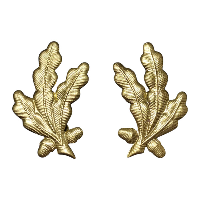 PAIR OF PETLITE - SUPERIOR OFFICER RSR - ROMANIAN ARMY MILITARY SURPLUS - GOLD - IN GOOD CONDITION