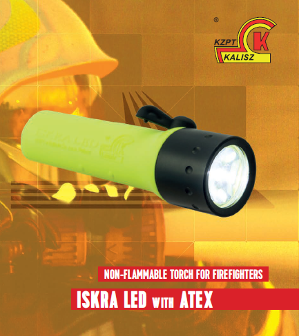 Tűzoltó Sisak CALISIA VULCAN TYPE CV 102 FÁKLYA NON-FLAMMABLE ISKRA LED ATEX