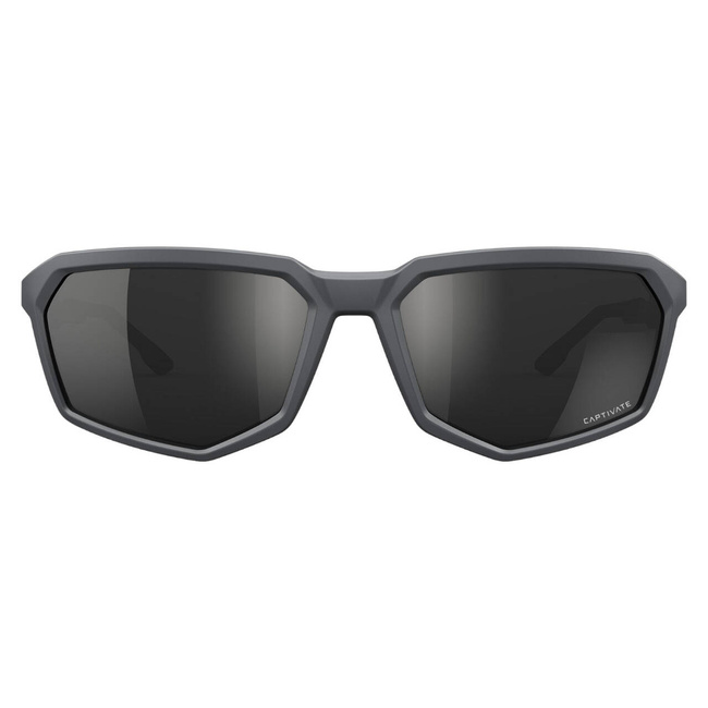 Sunglasses - Wiley X - RECON - Polarized CAPTIVATE Black Mirror Lenses/Matte Grey Frame