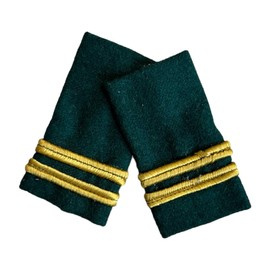 OFFICER RANKS, MOUNTAIN HUNTERS - LIEUTENANT WITHOUT A MARK, GREEN CITY - MILITARY SURPLUS ROMANIAN ARMY - IN GOOD CONDITION