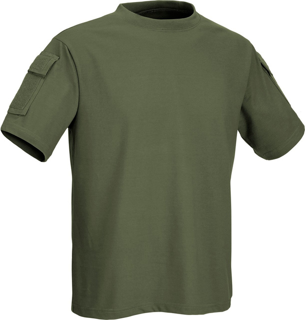TACTICAL T-SHIRT WITH POCKETS - DEFCON 5 - OD GREEN