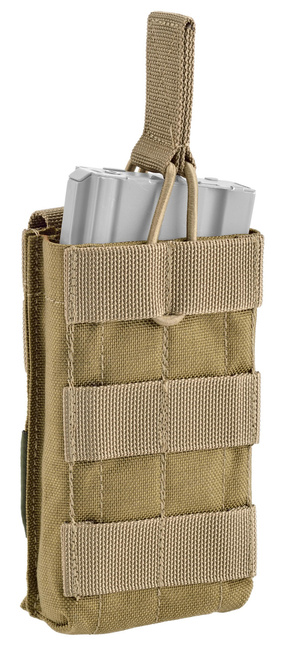 SINGLE MAGAZINE POUCH - CAL. 5.56 - WITH QUICK EXTRACTION - DEFCON 5® - COYOTE TAN