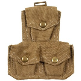 Lőszertáska - Katonai felesleg a brit hadseregtől - Khaki - Használt