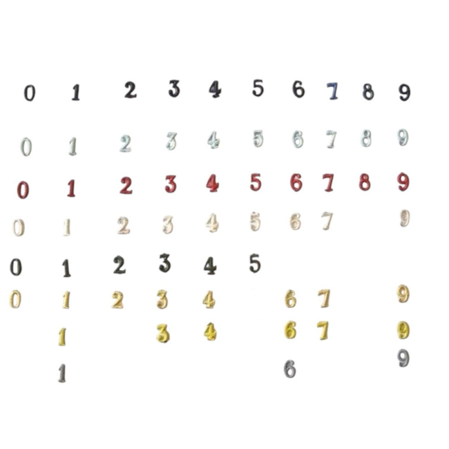 Fém Szám - 1 - Arany - Magyar Hadsereg Katonai Surplus - Mint új