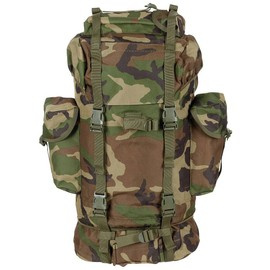 BW COMBAT HÁTIZSÁK - ALUMÍNIUM RÚD - 65 L - MFH® - WOODLAND