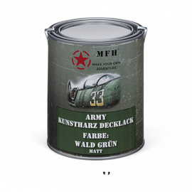 Military camouflage paint - quick drying - 1L - Forest Green - RAL6031 - MFH