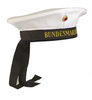 White Sailor Hat with ribbon - Military surplus from the German army - Used