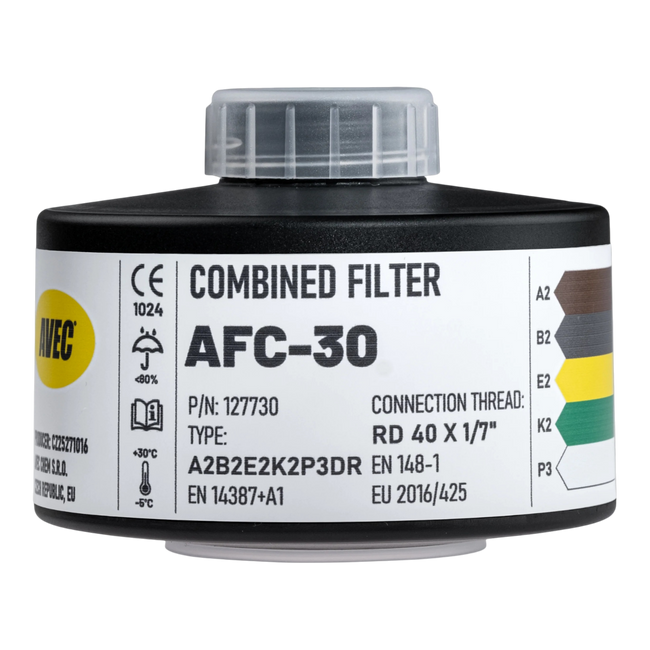 Combined NBC/CBRN gas mask filter A2B2E2K2P3 D R - AVEC
