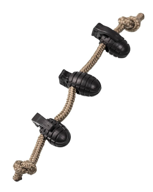 CORD STOPPER WITH METAL SPRING - PINEAPPLE - SET OF 10 PIECES - Mil-Tec - OD