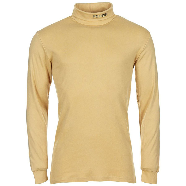 LONG-SLEEVED,ROLL NECK SHIRT  POLIZEI - YELLOW - LIKE NEW - LARGE SIZES