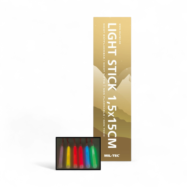 Sárga kémiai világító pálca - 1,5 x 15 cm