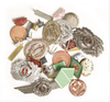 East German Metal Insignia Assortm.(50p)