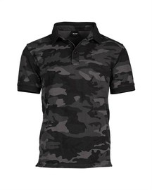 PRE-WASHED COTTON POLO SHIRT - Mil-Tec - DARK CAMO
