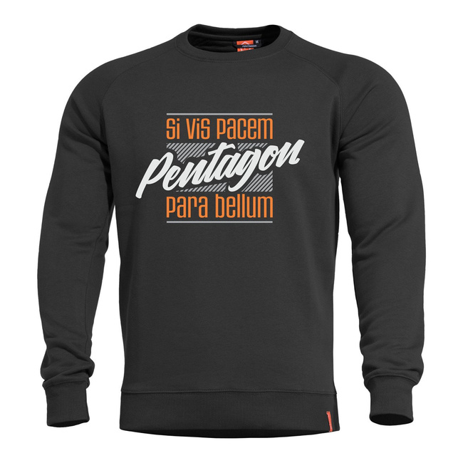 HAWK SWEATER - "PARA BELLUM" - Pentagon® - BLACK
