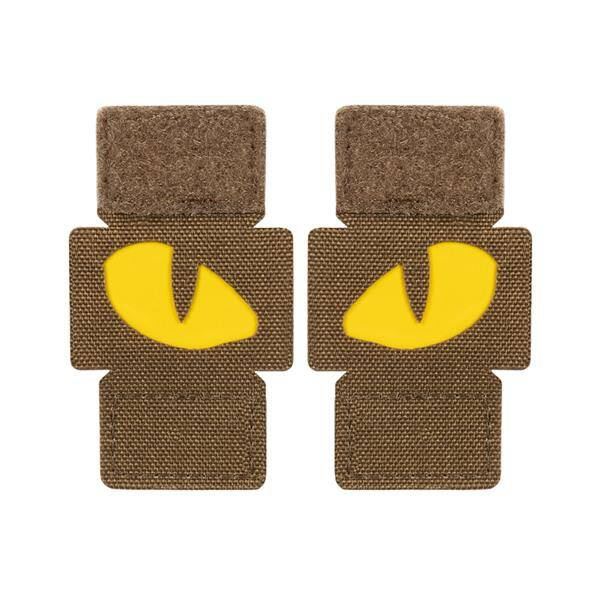 JELVÉNY TIGER EYES LASER CUT (pár) - COYOTE/SÁRGA - M-TAC