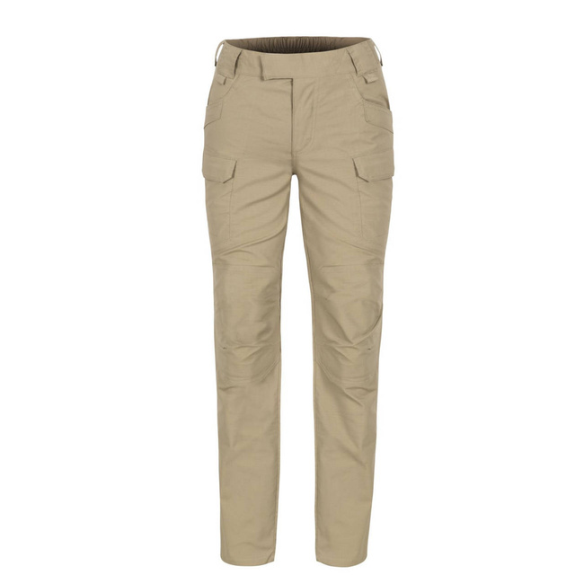 WOMEN'S URBAN TACTICAL PANTS -  UTP Resized  - POLYCOTTON RIPSTOP - Helikon-Tex - KHAKI - LENGTH 32 inch