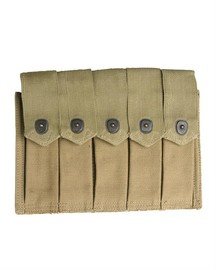 POUCH WITH 5 ELEMENTS FOR MAGAZINES - THOMPSON - US MILITARY SURPLUS - LIKE NEW