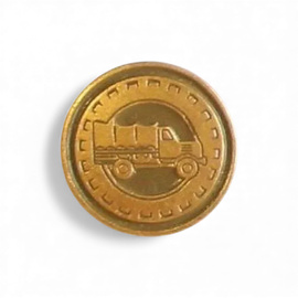 Fegyvernemi jelvény - Közúti szállítás - Magyar Hadsereg katonai felesleg - Arany színű - Újszerű