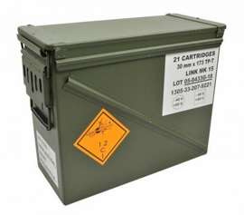 M548 FÉM LŐSZERES DOBOZ - NAGY/MÉRET 7 - HADSEREG FELESLEG - MINT ÚJ