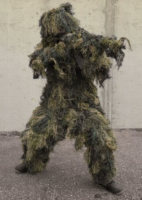 TEREPSZÍNŰ RUHA "GHILLIE" -  4 ELEMEK - Mil-Tec - WOODLAND
