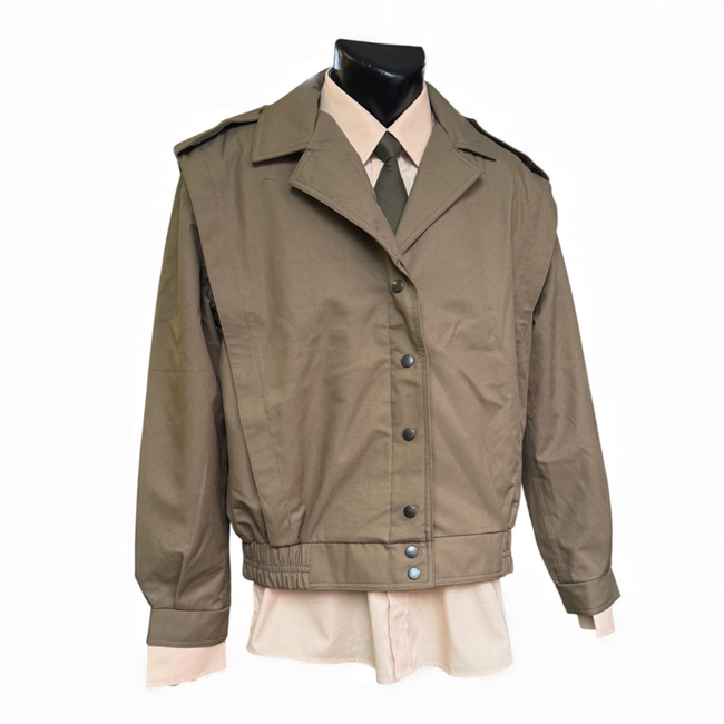 Női Tiszti Kabát - Román Hadsereg Katonai Felesleg - Khaki - Újszerű