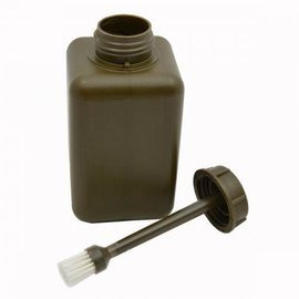 PLASTIC BOTTLE WITH BRUSH - LIKE NEW